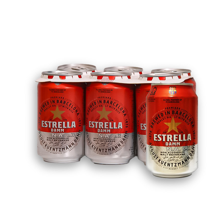 Estrella Damm Non Alcoholic 330ml X 6