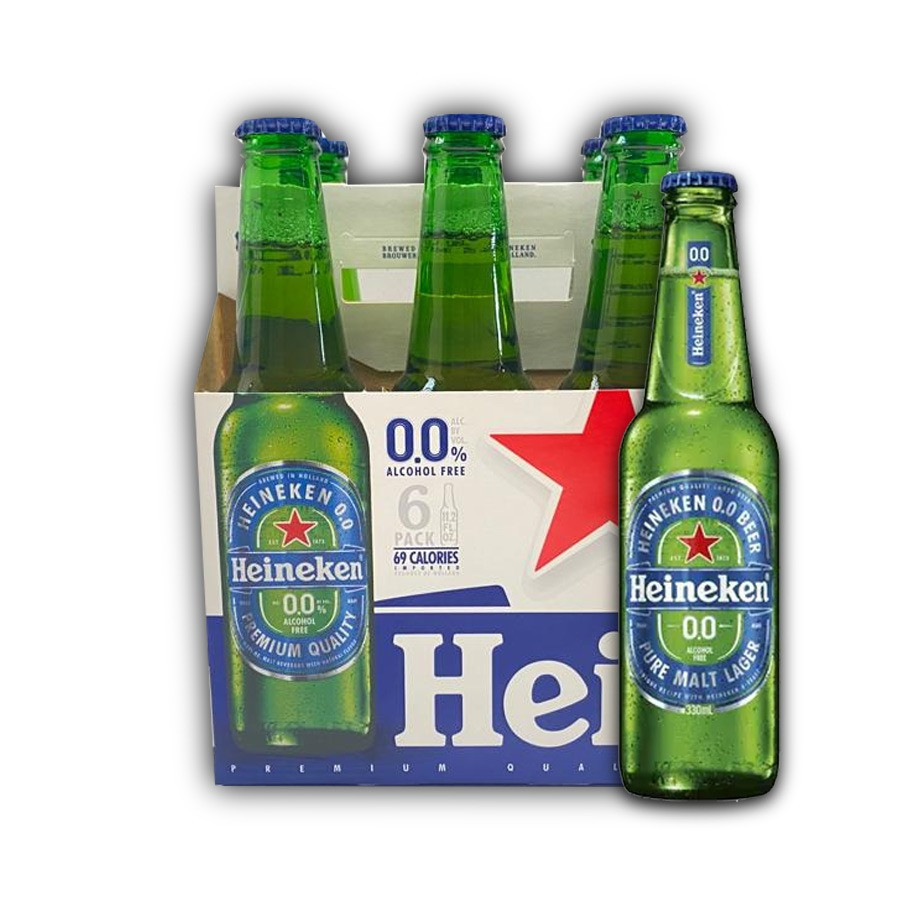 Heineken 0.0% Alcohol Free Drink 330ml X6