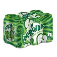 Mirinda Green Apple Carbonated Soft Drink  x 6 355ml