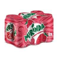 Mirinda Soft Drink Strawberry Can 330ml X6